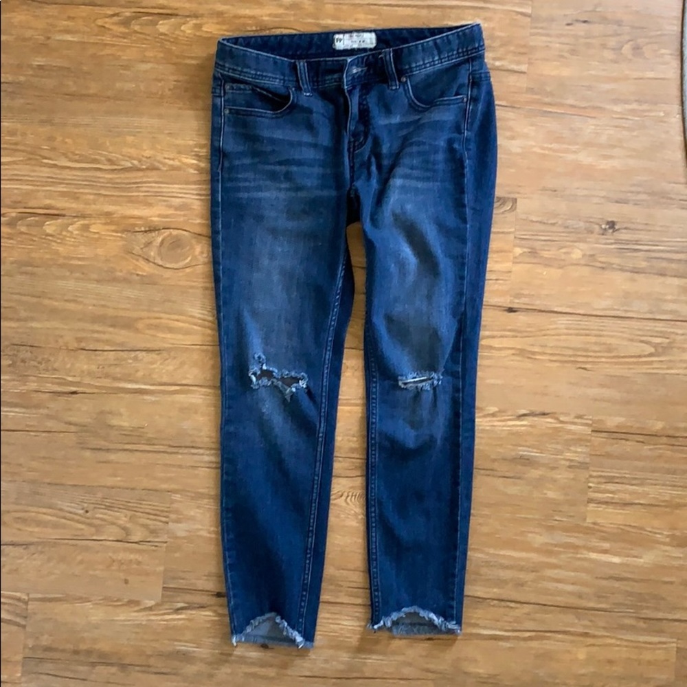 Free People ankle, low-rise jeans